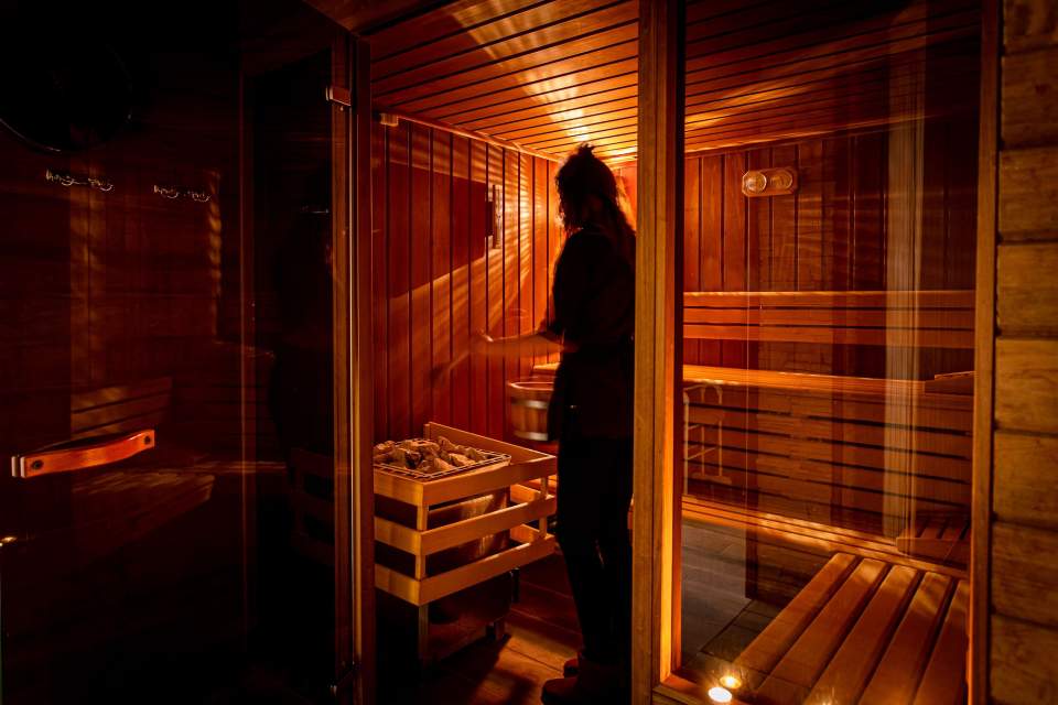 Sauna · Hôtel de Charme &amp; Spa à Vittel, Vosges · l'Orée du Bois 